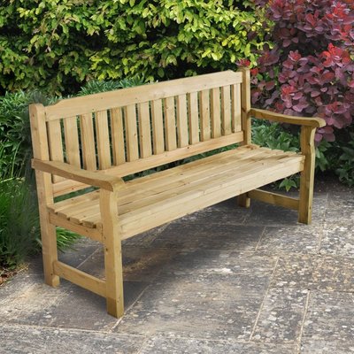 Forest Rosedene Wooden Garden Bench 5