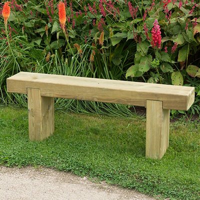 Forest Sleeper Wooden Garden Bench 4