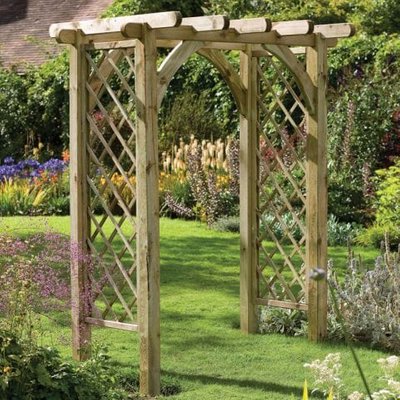 Forest Ultima Wooden Garden Pergola Arch 6