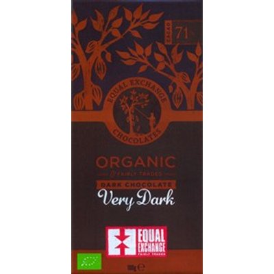 Equal Exchange, organic, 71% Very Dark chocolate bar