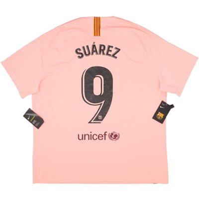 2018-19 Barcelona Authentic Third Shirt Suarez #9 (XXL)