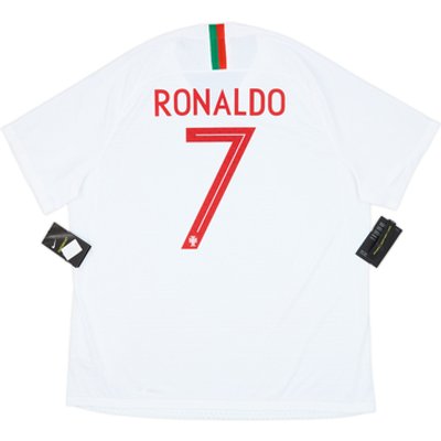 2018-19 Portugal Authentic Away Shirt Ronaldo #7 (XXL)