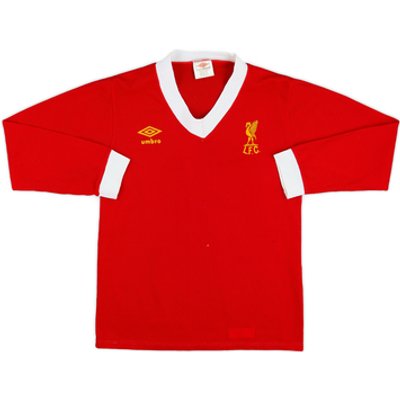 1976-79 Liverpool Home L/S Shirt (S)