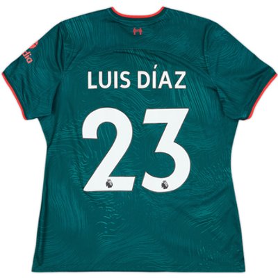 2022-23 Liverpool Third Shirt Luis Diaz #23 (Women's XL)