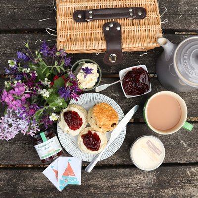 Fruit Scone Cream Tea for Two Hamper - Afternoon Tea Delivery - Standard Box