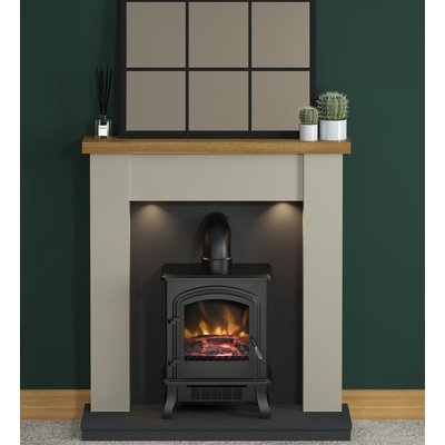 Flare Barrowden Fireplace Suite with Colman Electric Stove