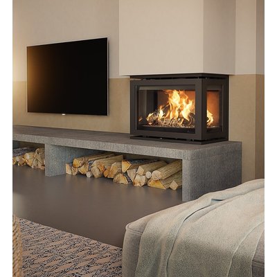 Dik Geurts Instyle Triple 660 Low Inset Wood Burning Stove