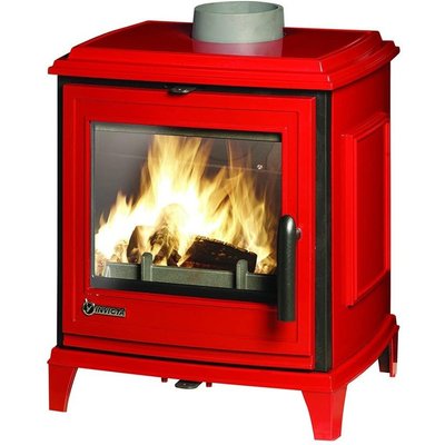 Invicta Sedan S Red Enamel 5kW Wood Burning Ecodesign Stove