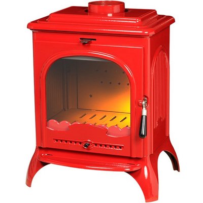 Invicta Seville 2 Red Enamel 7kW Wood Burning Ecodesign Stove