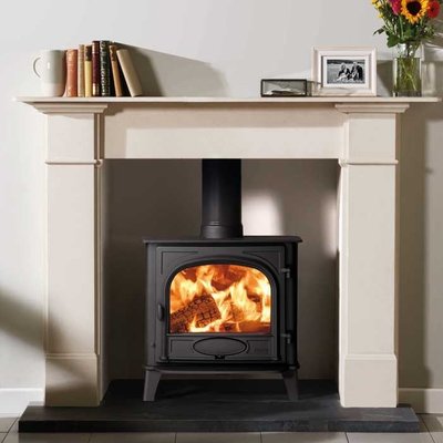 Stovax Stockton 5W Widescreen Wood Burning / Multifuel Ecodesign Stove - Single Door