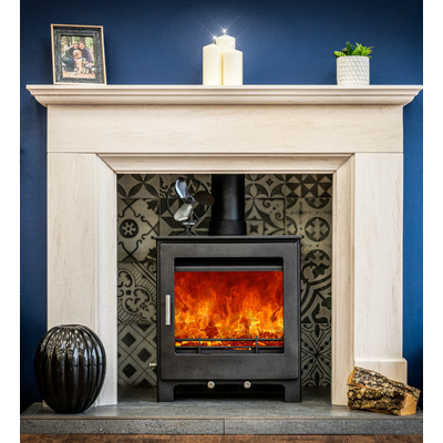 Woodford Lowry 5XL Widescreen Wood Burning / Multifuel Ecodesign Stove