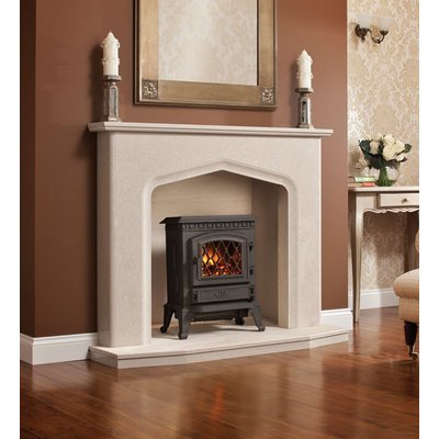 Broseley York Midi Electric Stove - Lattice Door