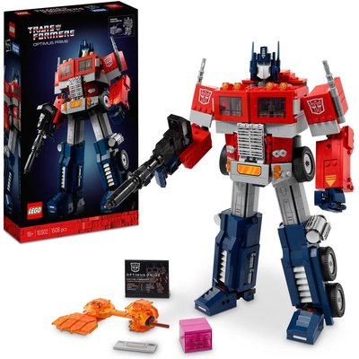 LEGO® 10302 Icons Optimus Prime, Transformers Robot Model Set