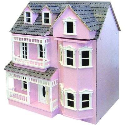 Painted Pink Exmouth Ready To Assemble 12th Scale Dolls House Kit