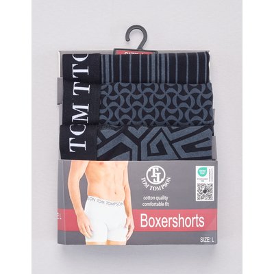 Gemusterte Boxershorts im 3er Pack