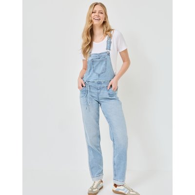 Bequeme Latzjeans- Relaxed Fit