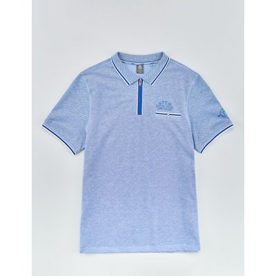 Polo-Shirt mit Zip, Pique-Qualität