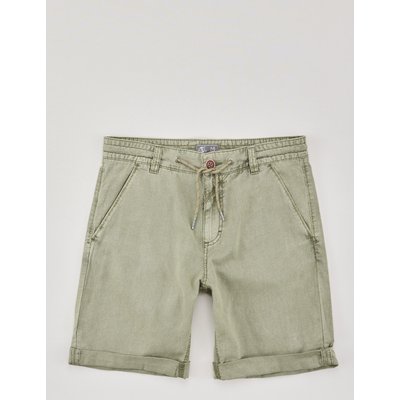 Chino-Shorts aus Leinen-Mix