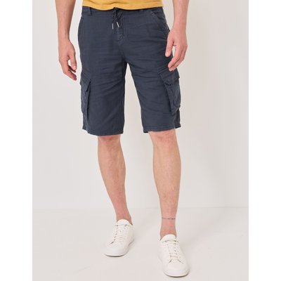 Cargo-Bermuda aus Leinen-Mix