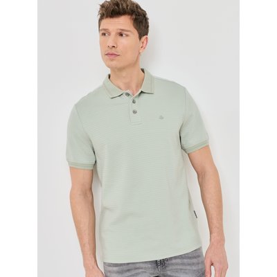 Poloshirt mit Streifen-Struktur