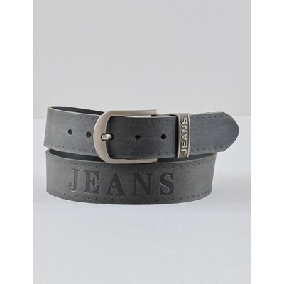 Echtleder-Gürtel mit Jeans-Logo