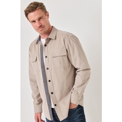 Unifarbiges Over-Shirt aus Cord