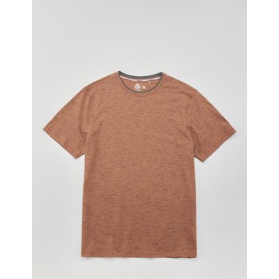 Basic T-Shirt im Melange-Look