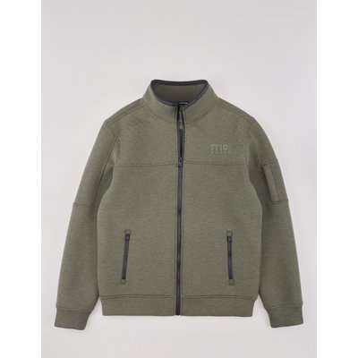 Sweat-Cardigan aus Scuba-Material