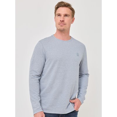 Longsleeve, melierte Struktur-Optik