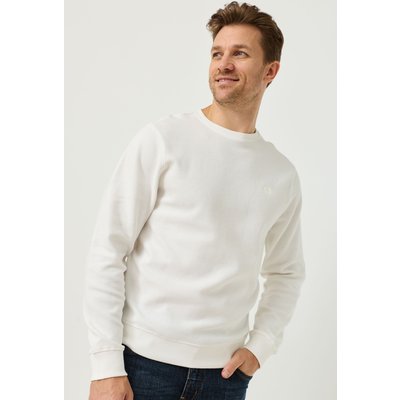Basic Sweatshirt mit Waffelstruktur