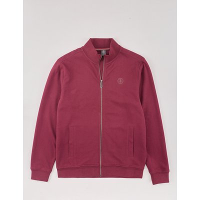 Basic Sweatjacke mit Stehkragen