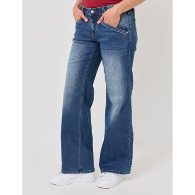 Wide Leg Jeans aus Stretch-Denim