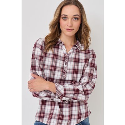 Karobluse mit kurzer Knopfleiste
