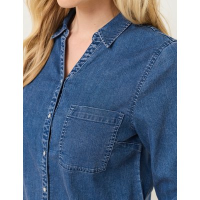 Jeans-Bluse aus TENCEL Lyocell