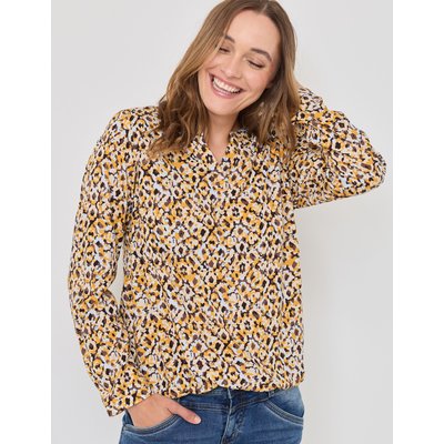 Schöne Henley-Bluse m. Print