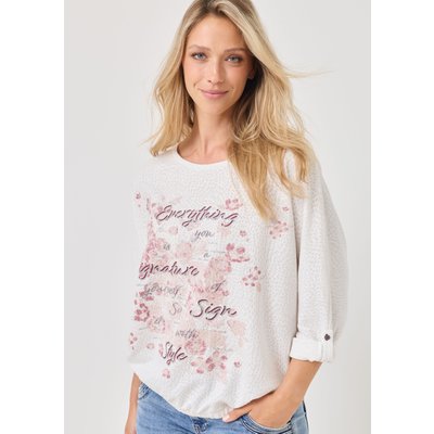 Leichtes Ausbrenner-Shirt mit Print