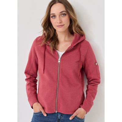 Sweatjacke mit Zip und Kapuze