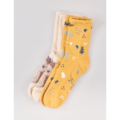 2er Pack Socken, Herbst-Motive