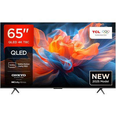 TCL 65T8C UK 65 4K HDR UHD Smart QLED TV Dolby Vision Dolby Atmos