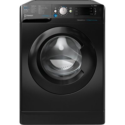 Indesit BWE71496XKV 7kg 1400 Spin Washing Machine in Black A Rated Pus Indesit BWE71496XKV 7kg 1400 Spin Washing Machine in Black A Rated Pus