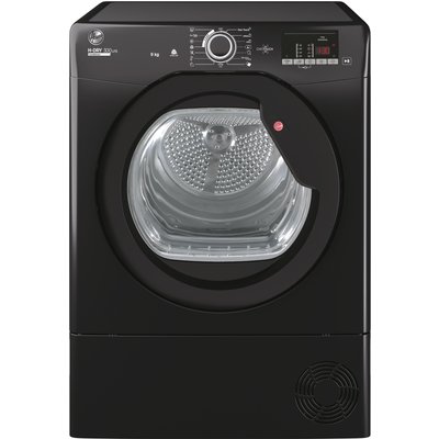 Hoover HLEC9DGB 9kg Condenser Dryer in Black B Rated Sensor NFC B Rate