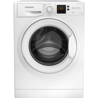 Hotpoint NSWF846WUK 8kg 1400 Spin Washing Machine in White A Rated Ste Hotpoint NSWF846WUK 8kg 1400 Spin Washing Machine in White A Rated Ste
