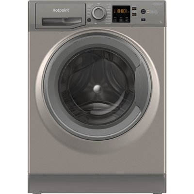 Hotpoint NSWF946GGUK 9kg 1400 Spin Washing Machine in Graphite A Rated Hotpoint NSWF946GGUK 9kg 1400 Spin Washing Machine in Graphite A Rated