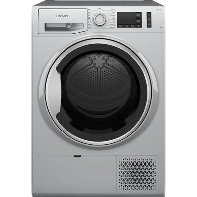 Hotpoint NTM1182SSK 8kg Heat Pump Condenser Dryer in Silver A Rated