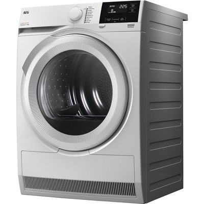 AEG TR718L2B 8kg Heat Pump Condensor Dryer in White Sensor A