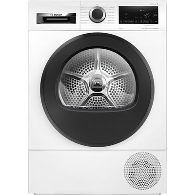 Bosch WQG245A0GB Series 6 9kg Heat Pump Dryer in White A Rated