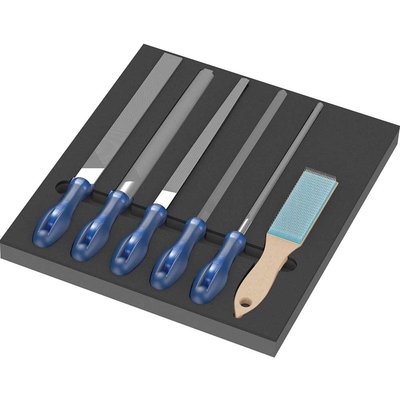 Wera 9783 6 Piece Machinists PFERD File Set in Foam Insert Tray
