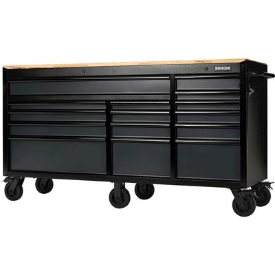Bunker 15 Drawer Workbench Tool Roller Cabinet