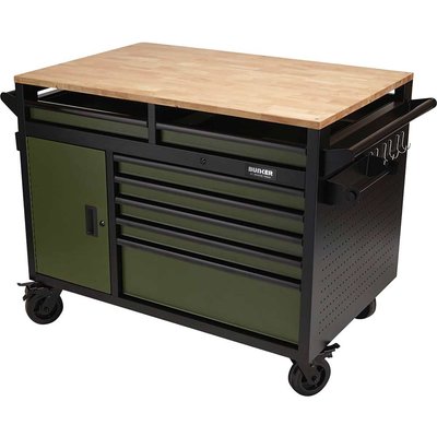 Bunker 14 Drawer Multi Functional Workbench Tool Roller Cabinet