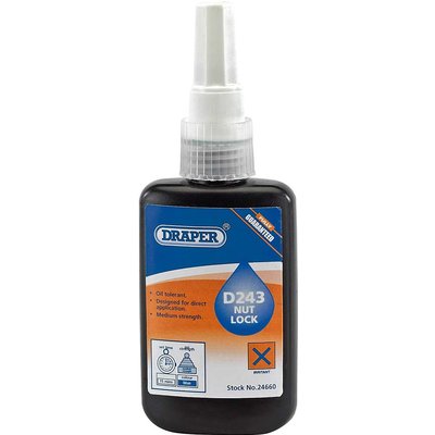 Draper D243 Nut Lock Adhesive